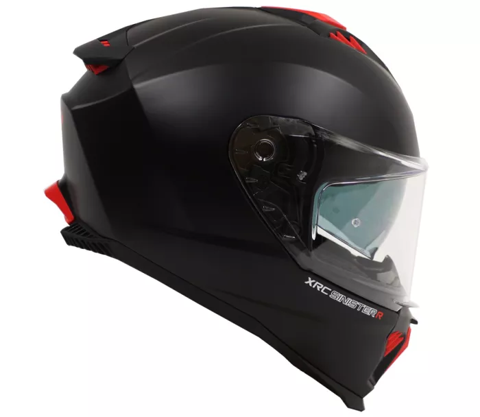 Moto prilba XRC Sinister R matt black/red