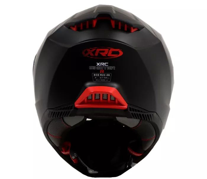 Moto prilba XRC Sinister R matt black/red