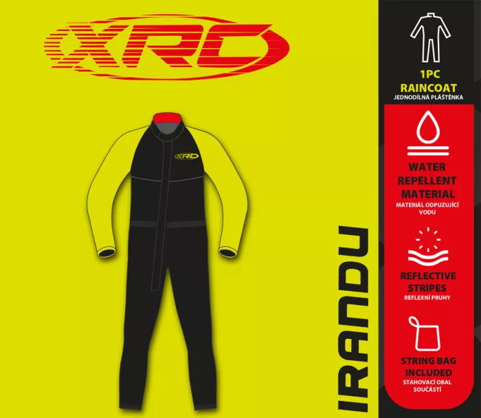 Pláštenka XRC 21103 Irandu black/yellow fluo