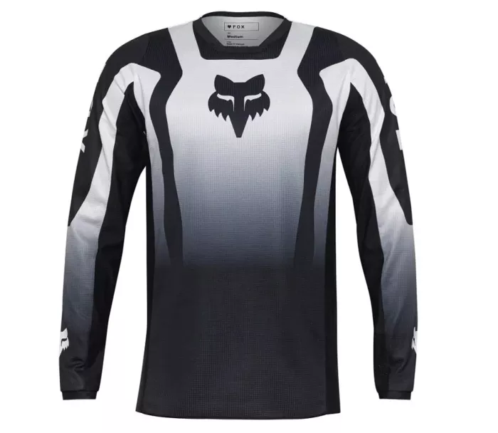 Motokrosový dres Fox Lean Jersey Black/White