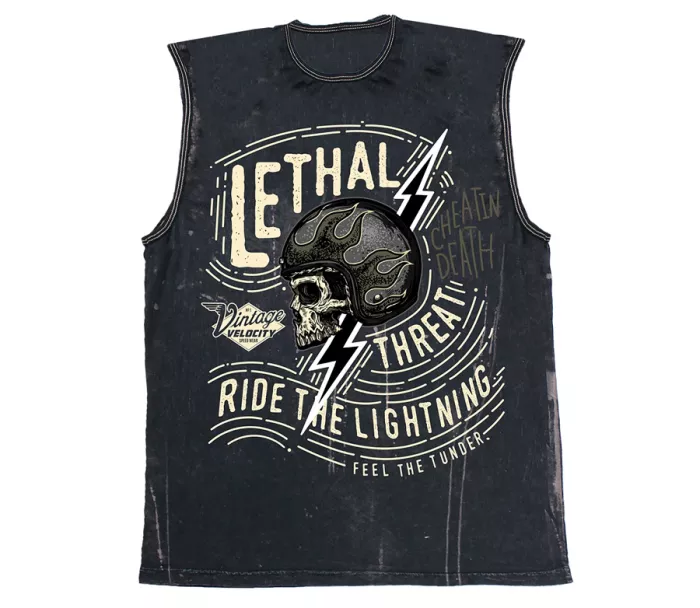 Tílko Lethal Threat Ride the Lightning black