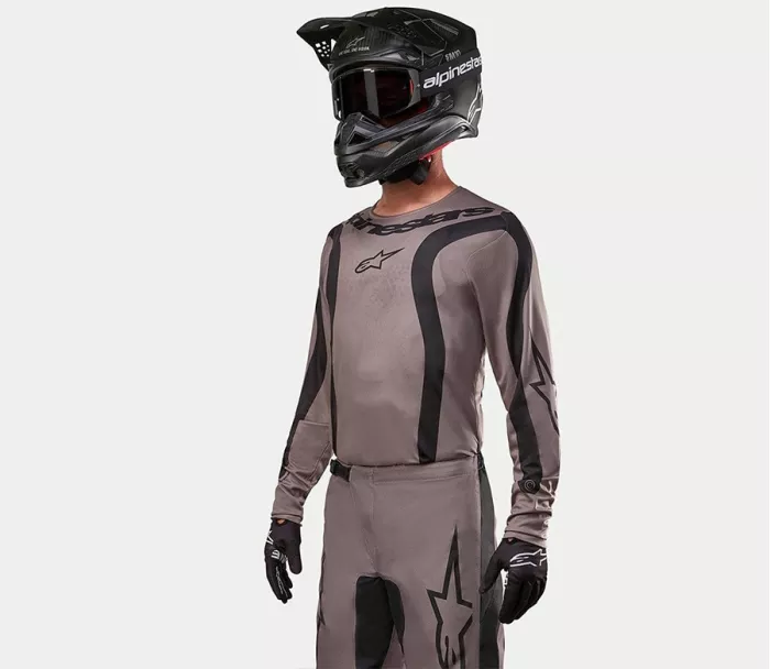 Motokrosový dres Alpinestars Fluid Luvr mud/black