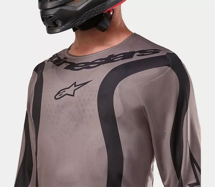 Motokrosový dres Alpinestars Fluid Luvr mud/black