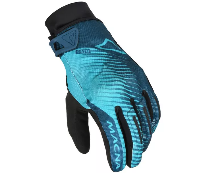 Dámské rukavice Macna Crew RTX black/blue/aqua lady gloves