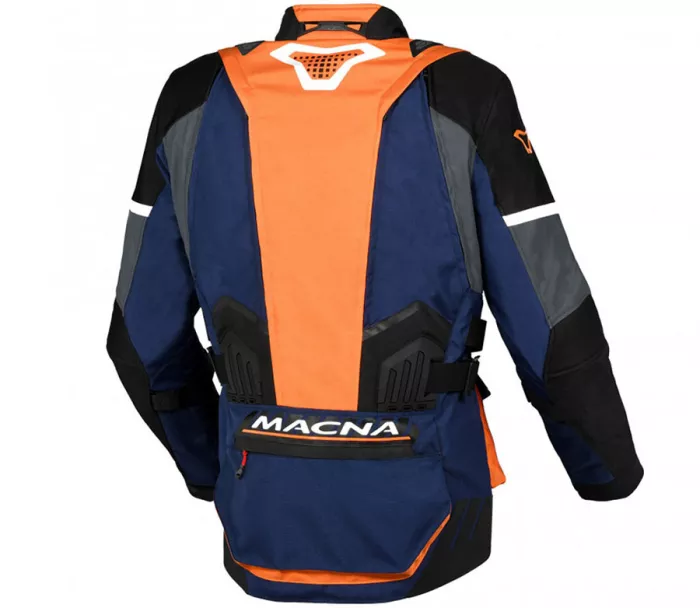 Bunda na moto Macna Domane dark blue/orange/black men