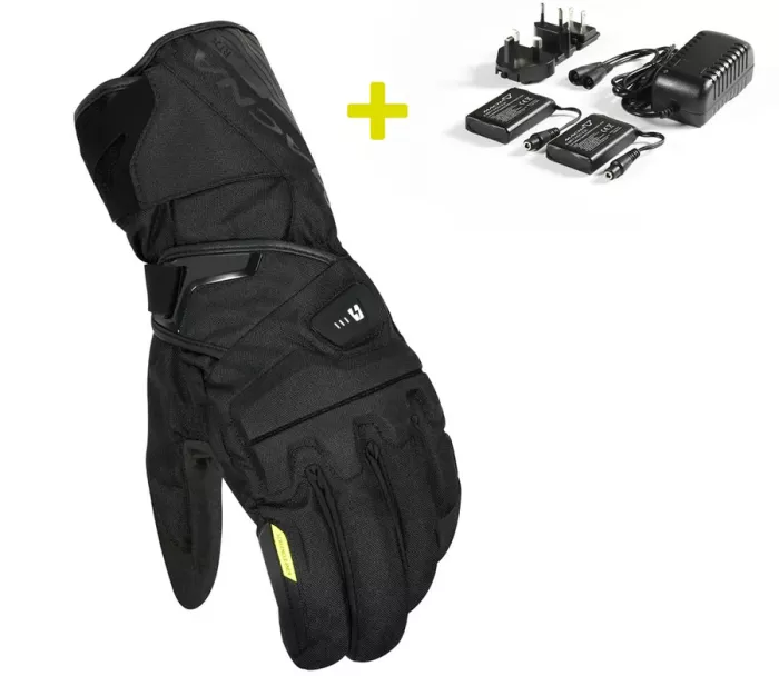 Vyhřívané rukavice na moto Macna Foton 2.0 RTX black gloves (battery kit included)