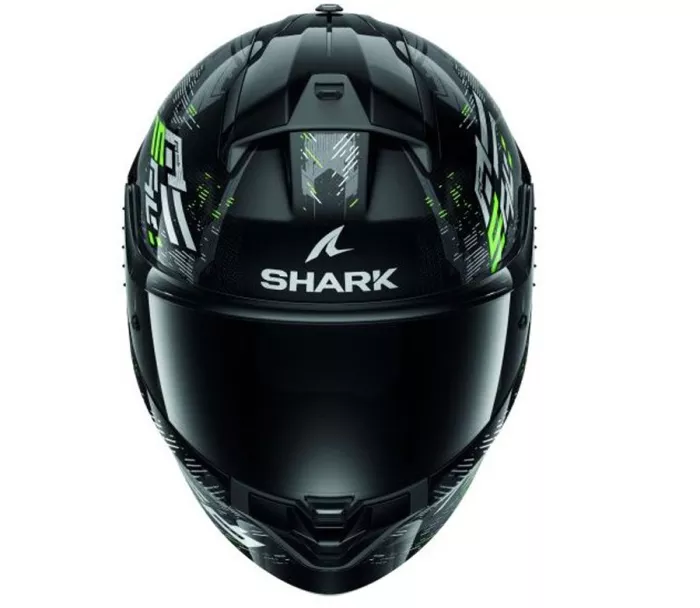 Helma na moto Shark KSG RIDILL 2 MOLOKAI Black Silver Green