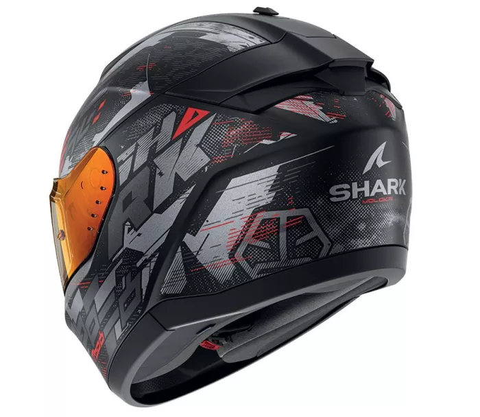 Prilba na moto Shark KAR RIDILL 2 MOLOKAI Mat Black Anthracite Red