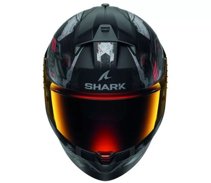 Prilba na moto Shark KAR RIDILL 2 MOLOKAI Mat Black Anthracite Red