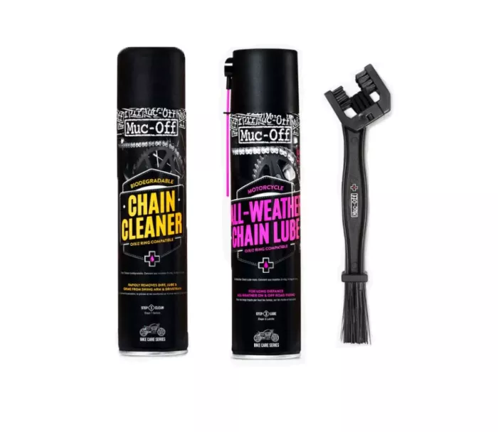 Muc-Off 21069 MOTORCYCLE Chain Care Kit - Súprava na čistenie a mazanie reťaze