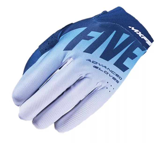 Motokrosové rukavice Five MXF2 Evo Split navy/white/blue