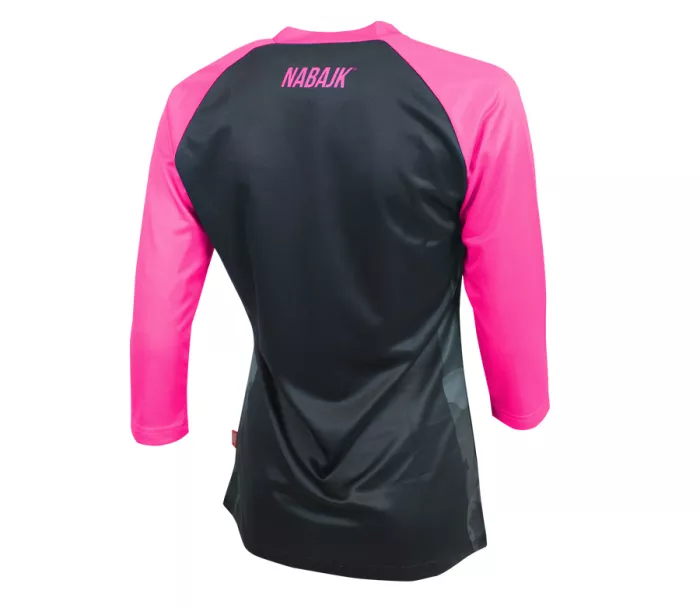 Dievčenský dres Nabajk Ancze jersey 3/4 sleeve black/pink