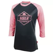 Dievčenský dres Nabajk Ancze 3/4 sleeve black/old pink