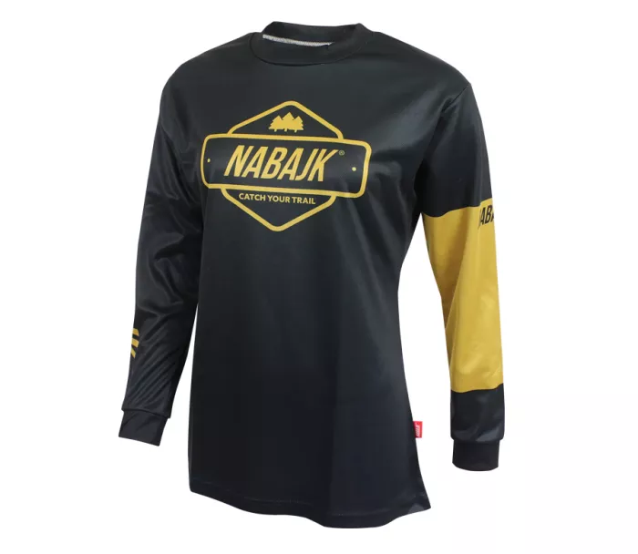 Dámsky dres Nabajk Deshtny long sleeve black/gold