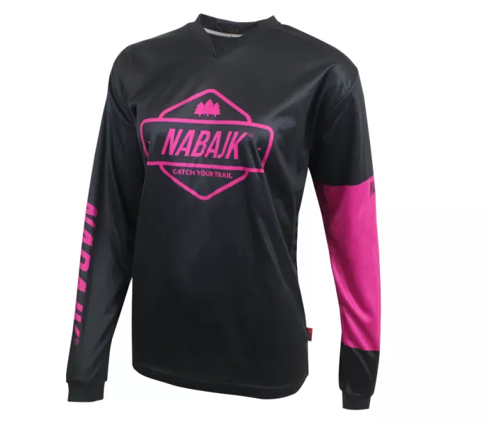 Dámsky dres Nabajk Deshtny long sleeve black/pink