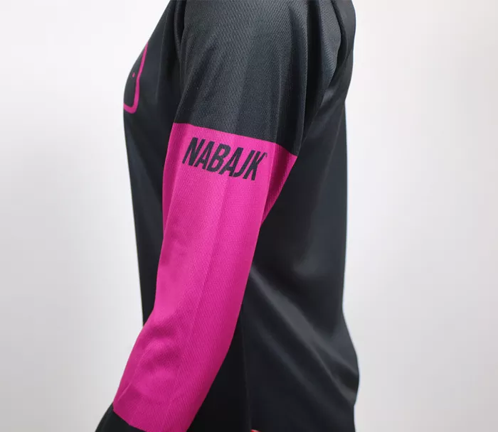 Dámsky dres Nabajk Deshtny long sleeve black/pink