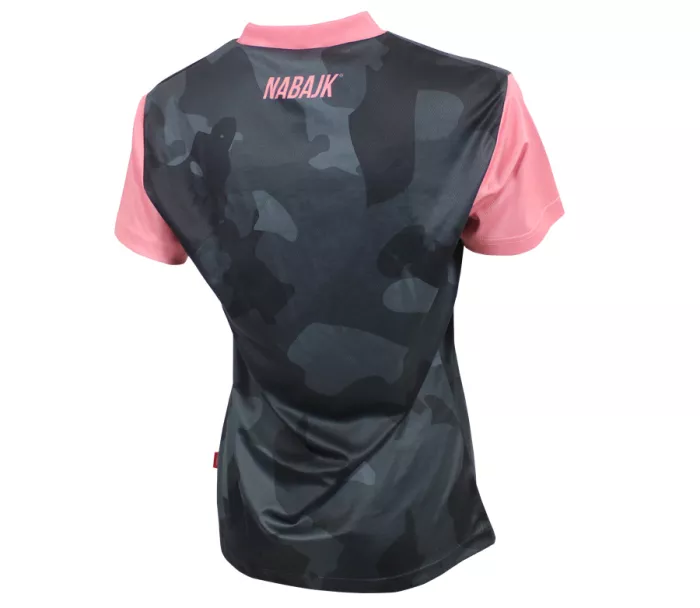 Dámsky dres Nabajk Kubba short sleeve black camo/old pink