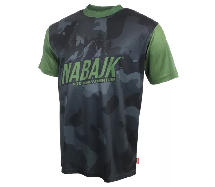 Pánsky dres Nabajk Kubba short sleeve black camo/khaki