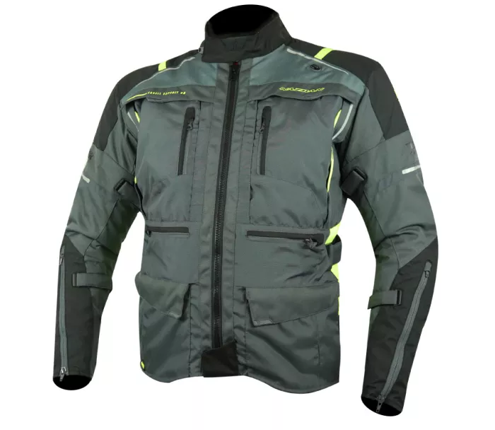 Bunda na motorku Nazran Cavell Tech-Air black/grey/fluo