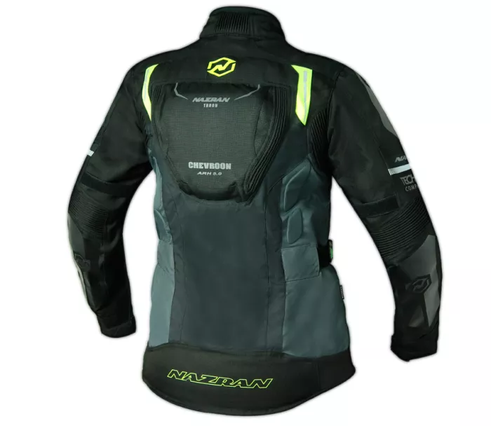 Dámska bunda na moto Nazran Thron Tech Air black/grey/fluo