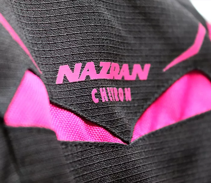 Dámska bunda na moto Nazran Thron Tech-Air black/pink/camo