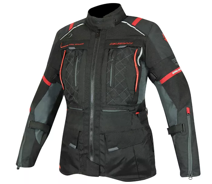 Dámska bunda na motorku Nazran Cavell Tech-Air black/red