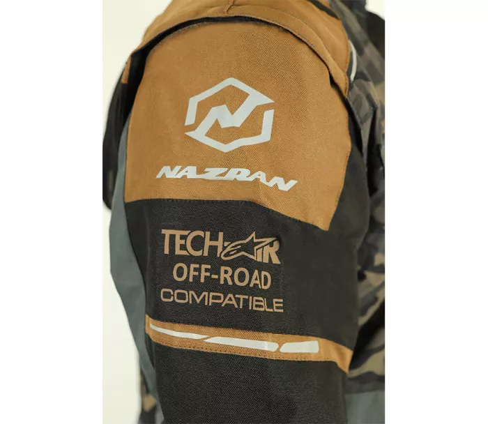 Bunda na moto Nazran Cavell Dakar camo/grey/brown Tech-Air® compatible