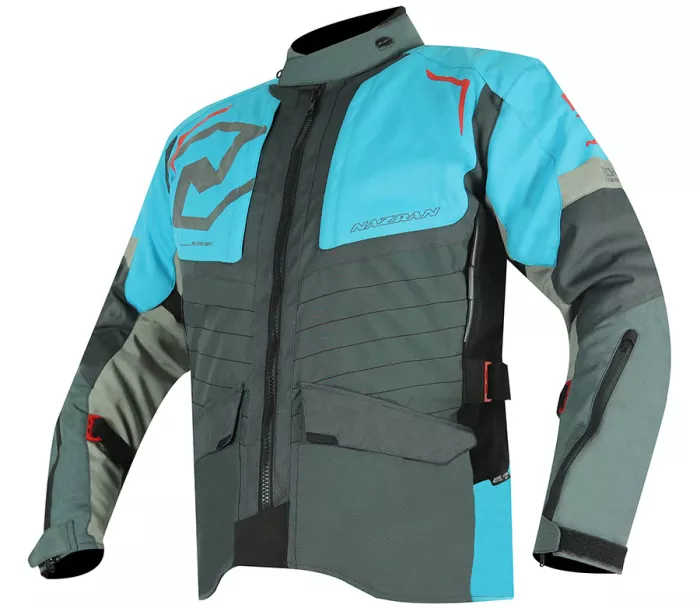 Bunda na moto Nazran Puccino blue/grey Tech-air compatible