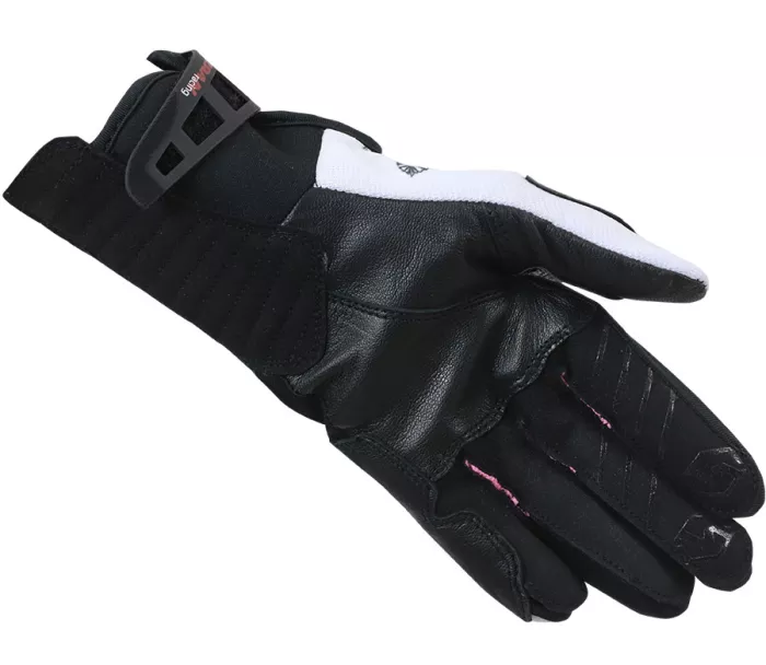 Dámské rukavice na moto Nazran Stunt 2.0 skull white/black/pink