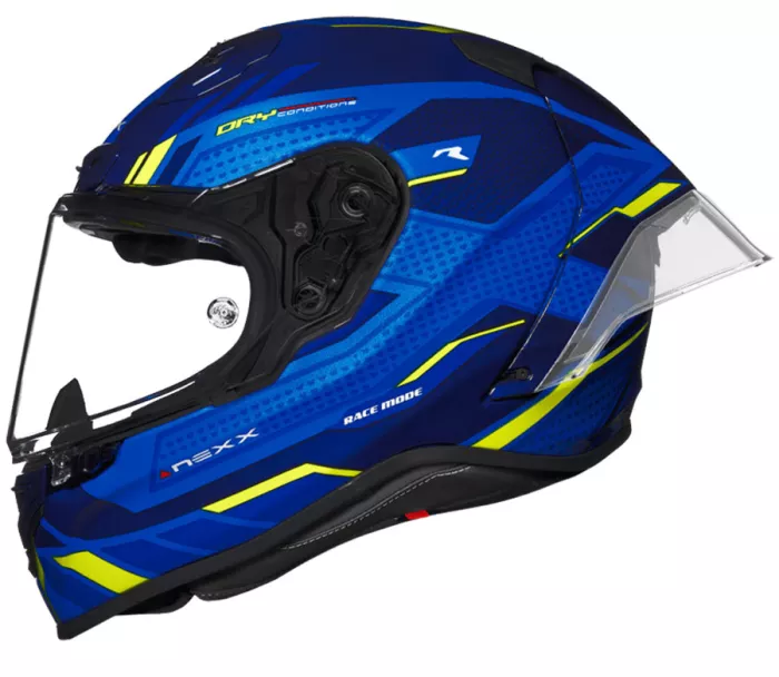 Helma na moto NEXX X.R3R PRECISION blue/neon MT