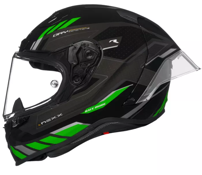 Helma na moto NEXX X.R3R PRECISION black/green MT