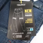 Pánske nohavice na moto Trilobite Parado monolayer AAA slim fit blue (Skrátené)