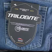 Nohavice na motocykel Trilobite Parado monolayer AAA slim fit blue (predĺžené)