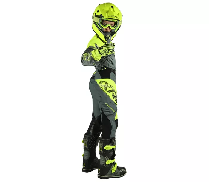 Detské MX kalhoty XRC MX Pablo Youth pants fluo/grey