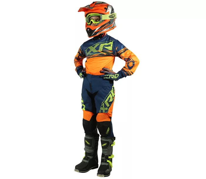 Detské MX kalhoty XRC MX Pablo Youth pants blue/orange