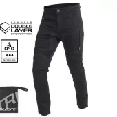 Pánske džínsy na moto Trilobite Parado doublelayer AAA skinny fit black level 2