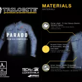 Dámska džínsová bunda Trilobite Parado Tech-Air blue