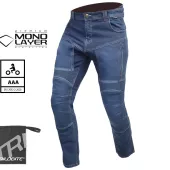 Pánske nohavice na moto Trilobite Parado monolayer AAA slim fit blue (Skrátené)