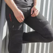 Pánske nohavice Trilobite Parado skinny fit black level 2 (predĺžené)