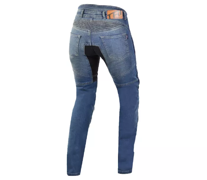 Dámske džínsy na moto Trilobite Parado skinny fit blue level 2 (predĺžené)