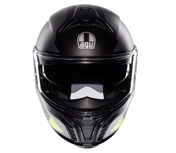 Helma na moto AGV TOURMODULAR E2206 MULTI MPLK PERCEPTION BLACK/YEL