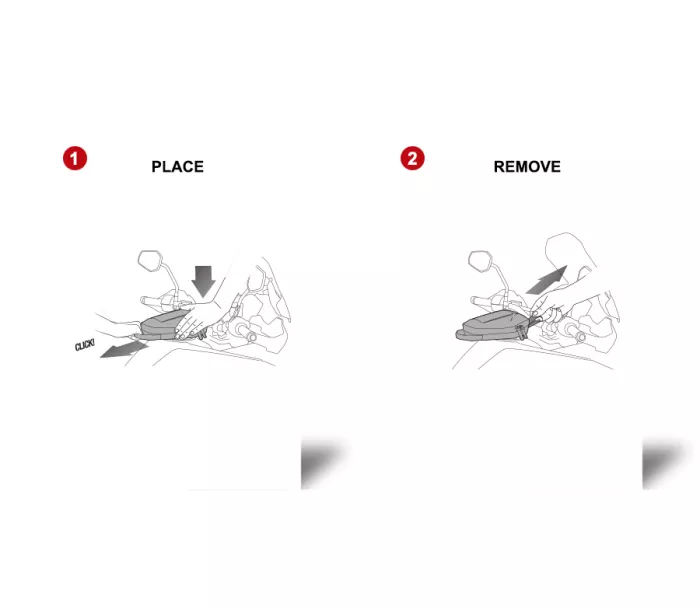 Upevňovací systém Shad X014PS Pin system Kawasaki