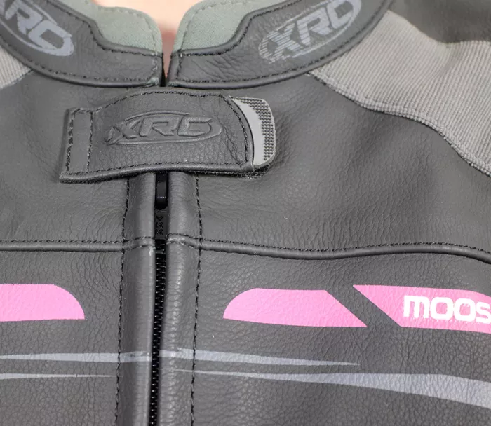 Dámska bunda XRC Moos ladies leather jacket blk/pink/grey