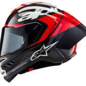 Integrálna helma Alpinestars Supertech R10 Element black/carbon bright red/white gloss