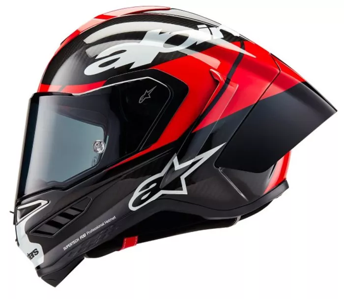 Integrálna helma Alpinestars Supertech R10 Element black/carbon bright red/white gloss