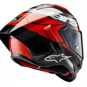 Integrálna helma Alpinestars Supertech R10 Element black/carbon bright red/white gloss