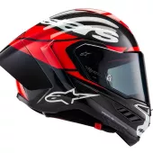 Integrálna helma Alpinestars Supertech R10 Element black/carbon bright red/white gloss