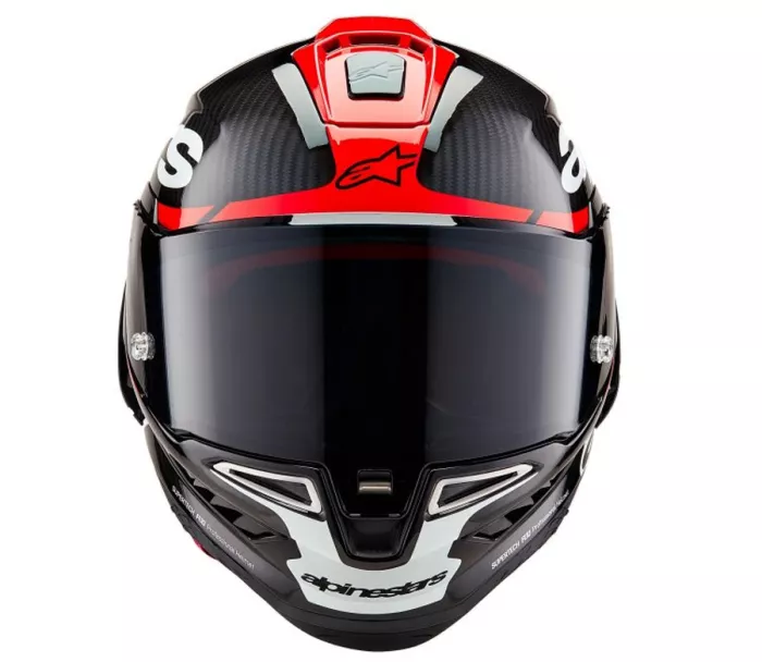 Integrálna helma Alpinestars Supertech R10 Element black/carbon bright red/white gloss