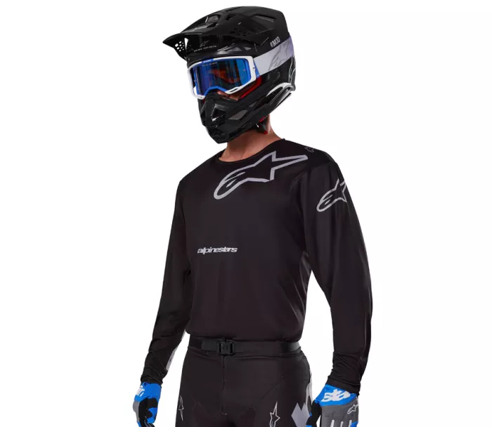 Motokrosový dres Alpinestars Racer Graphite black/grey