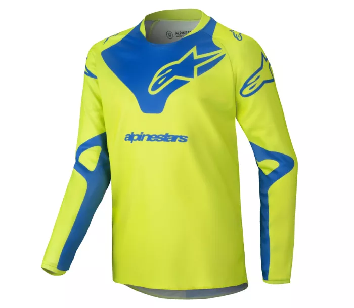 Detský dres Alpinestars Racer Veil yellow fluo/blue